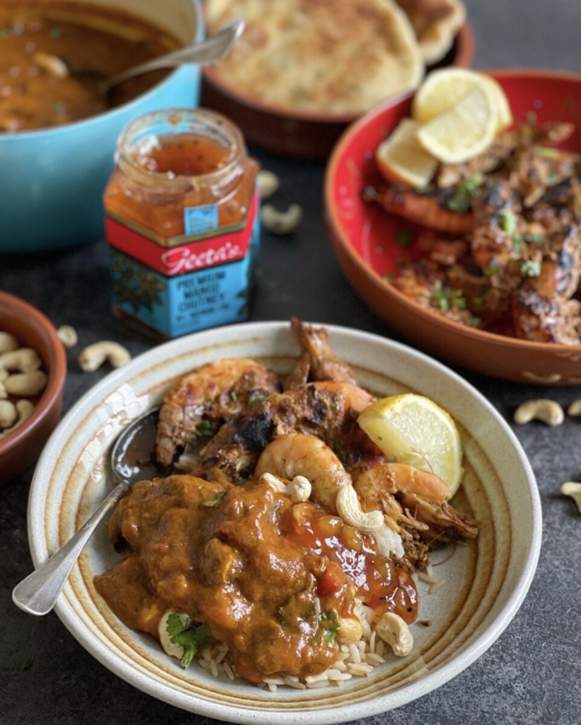 Pop back soon, to see my other Geeta's recipe using their Tikka Marinade, where I made a lovely vegetarian Mushroom Tikka Masala style Curry. Karen