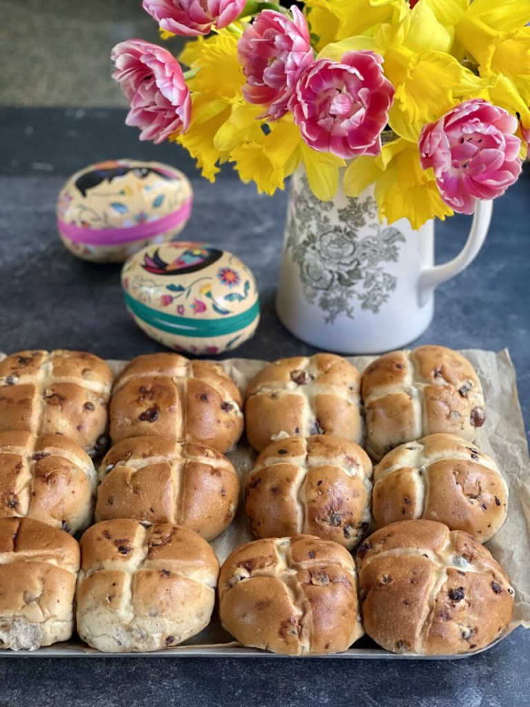 Traditional British Hot Cross Buns