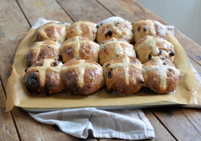 Sourdough Hot Cross Buns